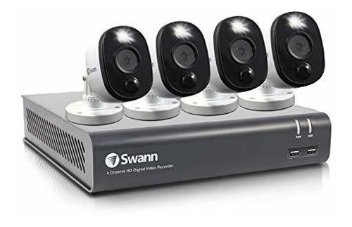 Sistema De Seguridad De 4 Camaras Y 4 Canales 1080p Dvr