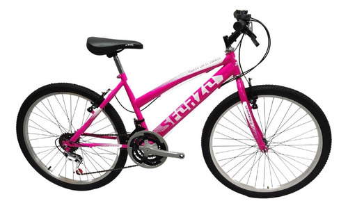 Bicicleta Niña Rin 24 En Aluminio 18 Cambios Color Rosa