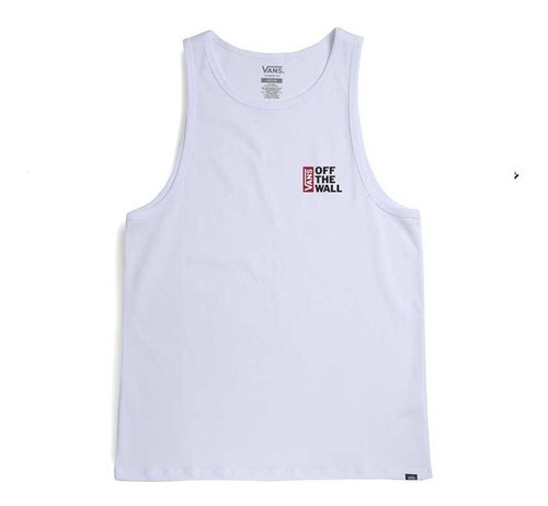 Musculosa Vans Modelo Off The Wall Tank Blanco Exclusiva