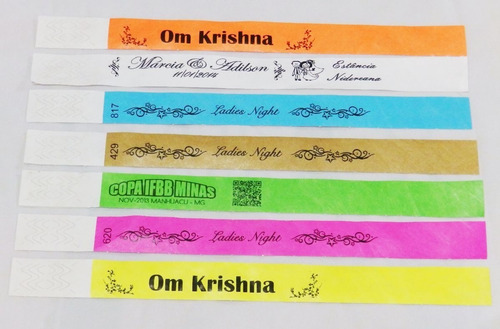 Imagem 4 de 4 de 100 Pulseiras De Identificação 15 Anos Festa Chá Casamento