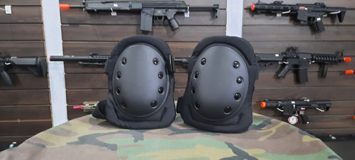 Airsoft Joelheira Ntk Preta Universal