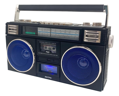 Boombox De Casete Retro, Reproductor Bluetooth 5.1, Réplica 