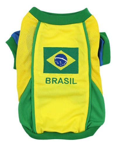 Dog Team Brazil Jersey Soccer Olympic Small To Medium D...