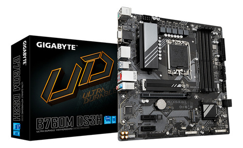 Placa Madre Gigabyte B760m Ds3h Lga1700, Ddr5, M.2, Microatx