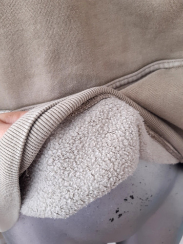 Hoodie Polar Sudadera Fleece Felpa Retro Deslavada Mujer