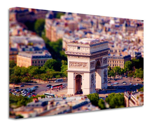 Cuadro París Arco Triunfo Canvas Grueso Crs17 60x40