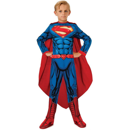 Disfraz Para Niño Superman Talla M (8-10)  Halloween