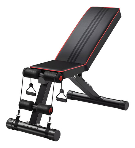 Banco De Ejercicio Fitness Multiposiciones Ligas Abdominales