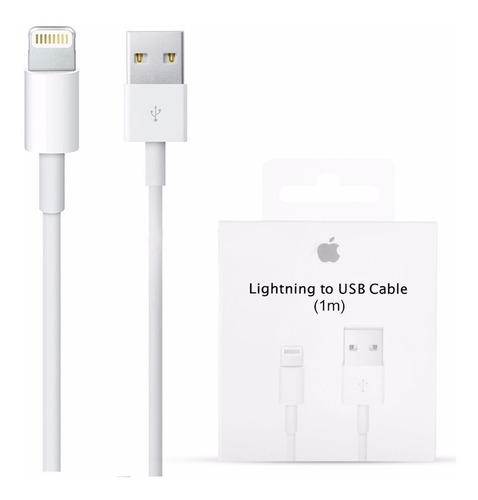 Cargador Cable iPhone 5 6 7 8 Se iPad Usb Original Garantía