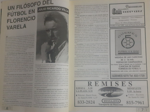 Revista El Tablón 4 La Historia De Atlanta Chacarita (Usado)