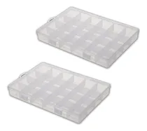 Comprar Set X 2 Caja 24 Divisiones Armado Bijouterie Joyas Pastillas