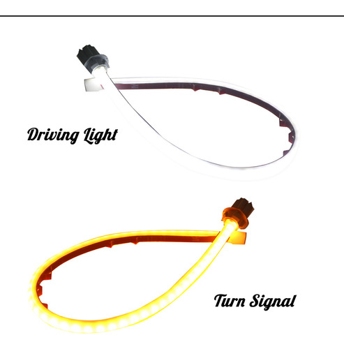 Tira De Luz Led Drl De Doble Color Para Honda Accord 2013-20