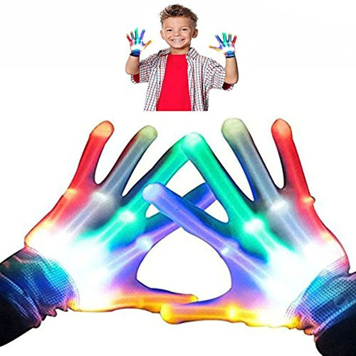 Guantes Coloridos Con Luz Intermitente Para Niños 3.7 Años