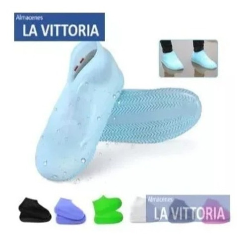 Imagen 1 de 4 de Cobertor Zapatos Silicona Impermeable