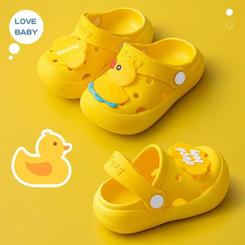 Lindas Sandalias De Dibujos Animados Con Zuecos Antideslizan