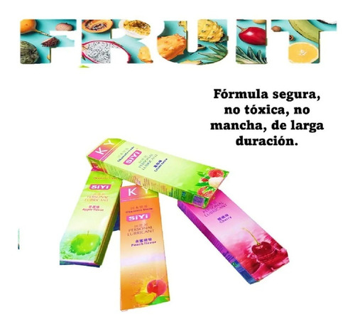 4 Gel Lubricantes Comestible Surtidos 50 Gr C/u