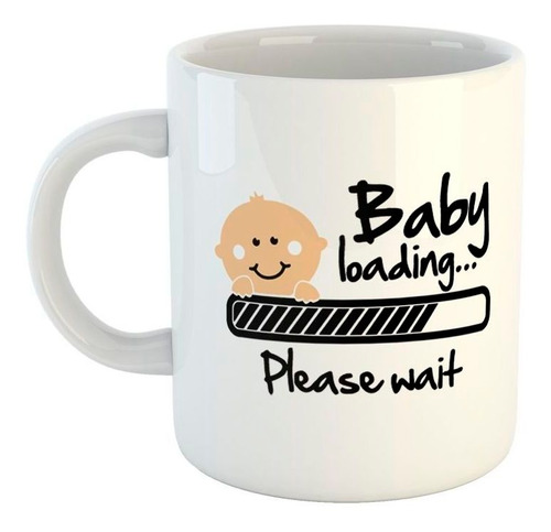 Taza De Ceramica Baby Loading Please Wait Cargando