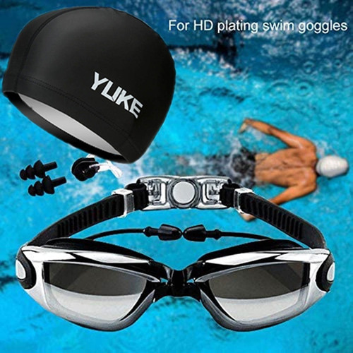 . Set Natación,gogles+gorra+clip Nariz+tapones+bolsa 3
