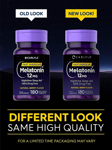 Imagen 8 de 8 de Melatonina 300 Tabletas Sabor Berry 12mg Maxima Potencia