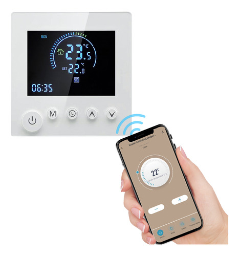 Termostato Wifi Tuya Smart Control Remoto Programable Ntc Se