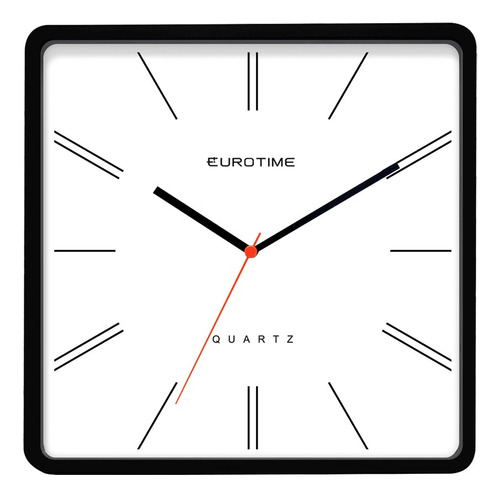 Reloj De Pared Eurotime Quartz Moderno Cuadrado Kitchen 