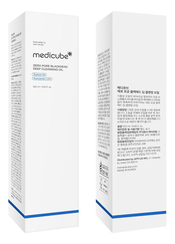 Medicube Aceite De Limpieza Profunda Zero Pore Blackhead Todo Tipo De Piel Día/noche