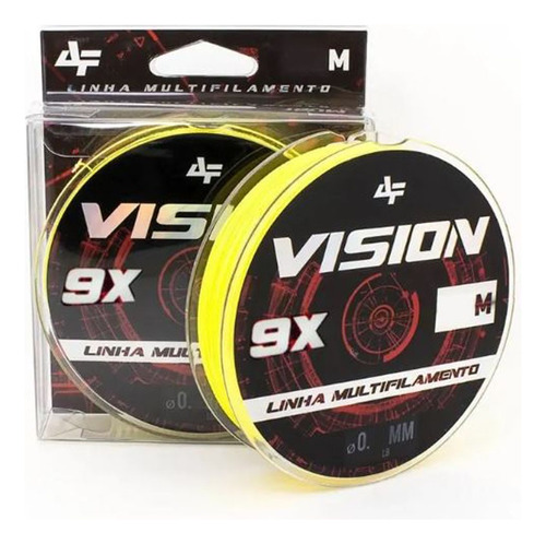 Linha Multifilamento Vision 9x 0,23mm X 150m Yellow Albatroz