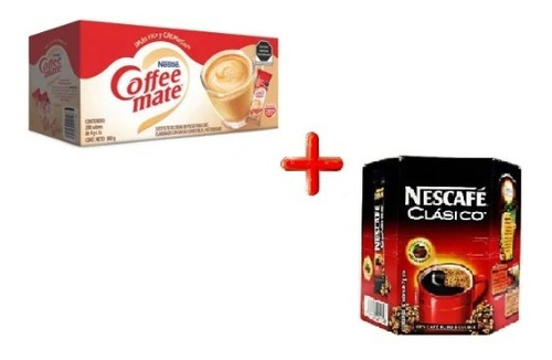 Nescafé Clasico 50pz  Mas Coffee Mate Nestlé 200 Pz Oferta!!