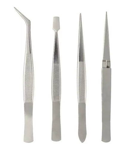 Set Pinzas Reparacion Set Tenazas Electronica X 4