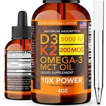 Comprar Vitamina D3 K2 Liquid Drops 5000 Iu - Maximum Cb6va