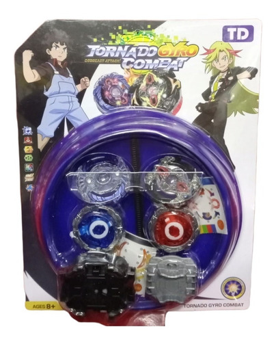 Set X 2 Beyblade + Pista Tornado Gyro Combat Varios Modelos