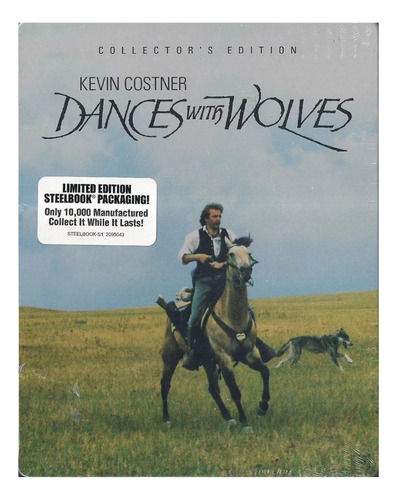 Danza Con Lobos Kevin Costner Steelbook Pelicula Blu-ray