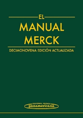 Libro - Manual Merck. 19 Ed. Panamericana 