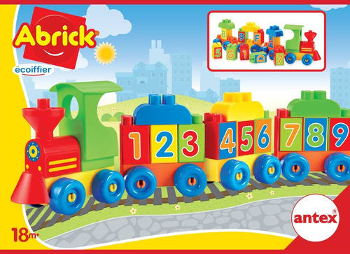 Abrick 9062 Bloques Tren De Numeros Y Letras Antex Manias