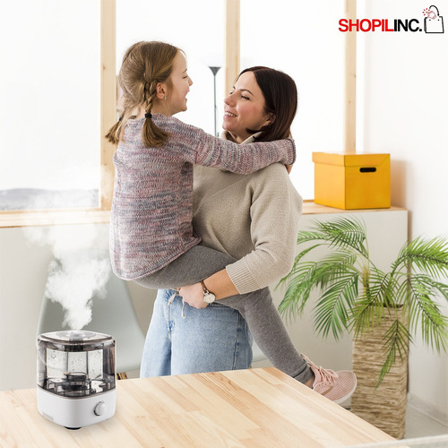2 Unidades Humidificador Ultrasonico Difusor De Niebla Fria Blanco