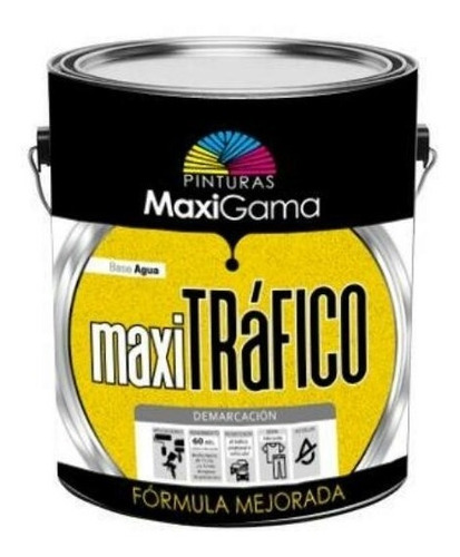 Pintura Transito Blanco, Amarillo Base Solvente Galon