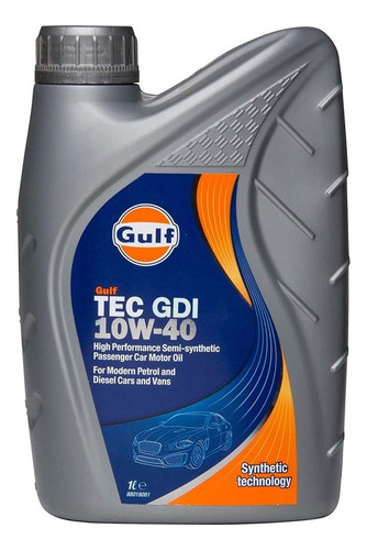 Aceite Gulf Semisintetico Tec Gdi 10w40 4 Litros