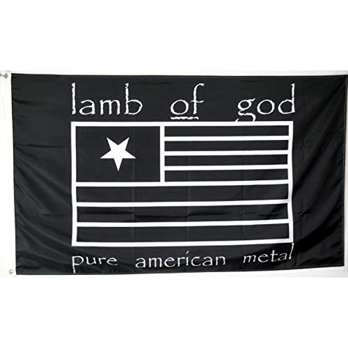 Banderín De Metal Puro American Metal De Lamb Of God, ...