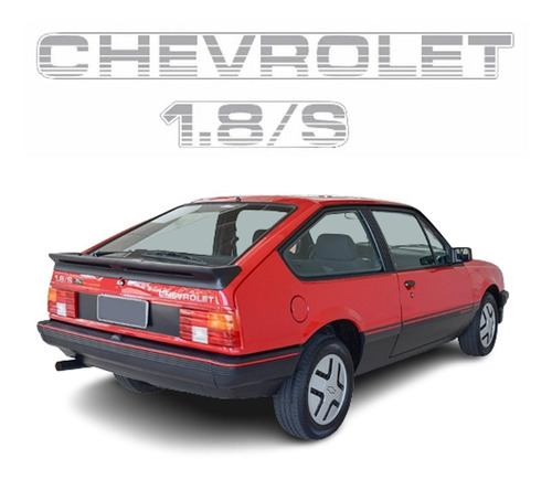 Kit Adesivos Para Chevrolet Monza 1.8s 18380 Cor PRATA