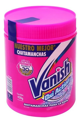 Quitamanchas En Polvo Vanish Rosa 450g