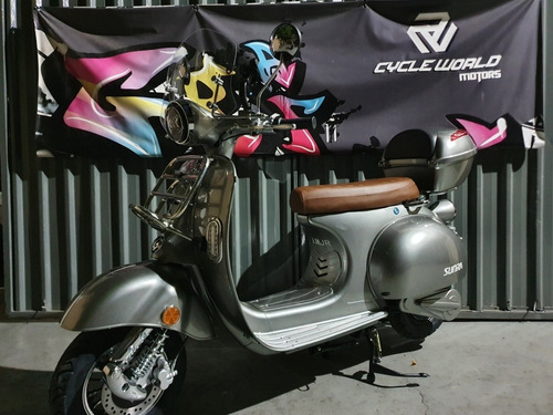 Moto Electrica Sunra Vintage 0km 3000w Litio Baul Parabrisa