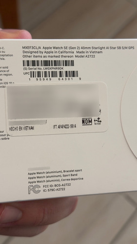 Apple Watch Se 2 40 Mm Gps Nuevo