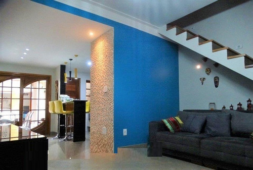 Imagem 1 de 17 de Sobrado No Tatuapé Com 3 Dorms, 1 Vaga, Quintal, Churrasqueira, 160m² - So0025