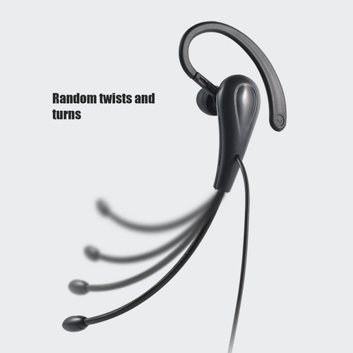 Auriculares Ear Hook Para Call Center, De Una Cara, 3,5 Mm,