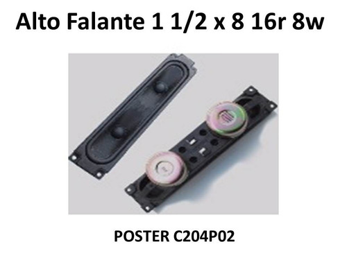 50x Alto Falante Blindado Foster 20 X 4cm 16r 8w C204p02