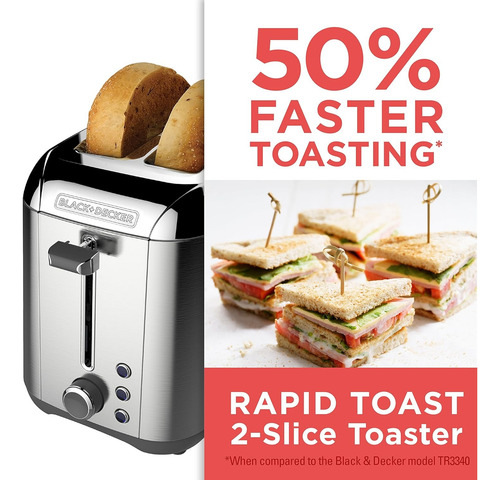 Tostadora De Pan Tr3500sd Black & Decker Acero Inoxidable Acero Inoxidable
