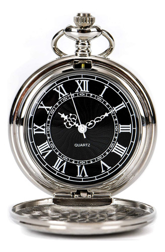 Boshiya Reloj Clasico De Bolsillo De Cuarzo Vintage Con Nume
