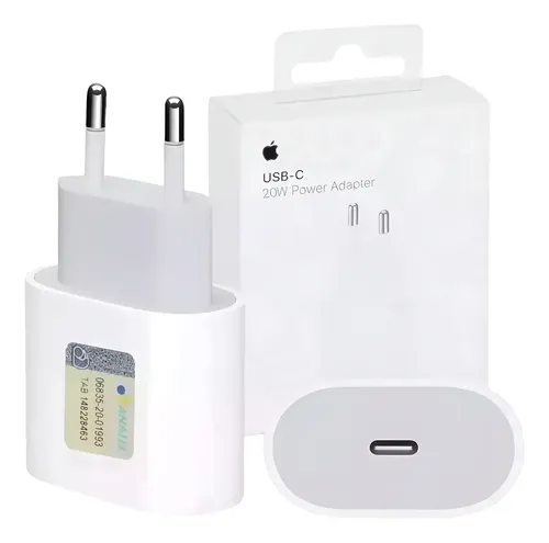 Carregador Fonte iPhone Original 20w Apple Tipo C Turbo Branco