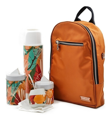 Imagen 1 de 10 de Mochila Bolso Matero Impermeable Mujer Con Kit De Mate