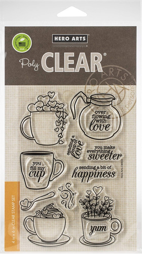 Hero Arts Clear Stmp Lov Talla Unica Taza Amor